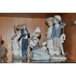 THREE LLADRO FIGURES / GROUPS, comprising Puppy Love, no.1127, sculpted by Vicente Martinez,