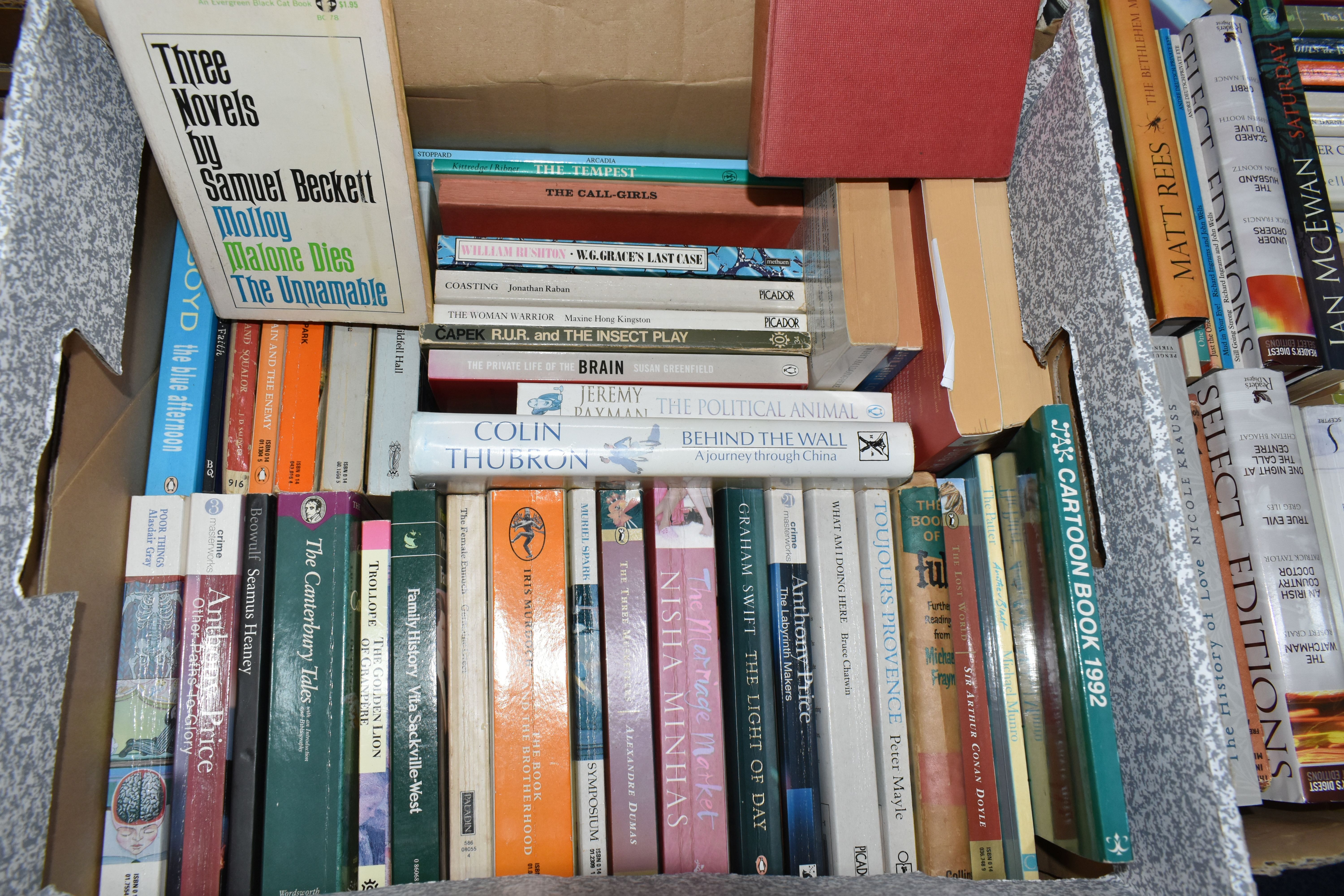 SIX BOXES OF BOOKS containing approximately 245 titles in hardback and paperback formats and - Image 4 of 7