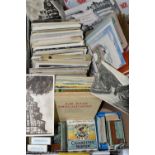 ONE BOX OF EPHEMERA comprising a collection of Cigarettes Cards in '1d' albums and cigarette