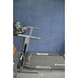 A V-FIT BY BENY SPORTS RUNNING MACHINE with digital read out, open length 140cm x open height