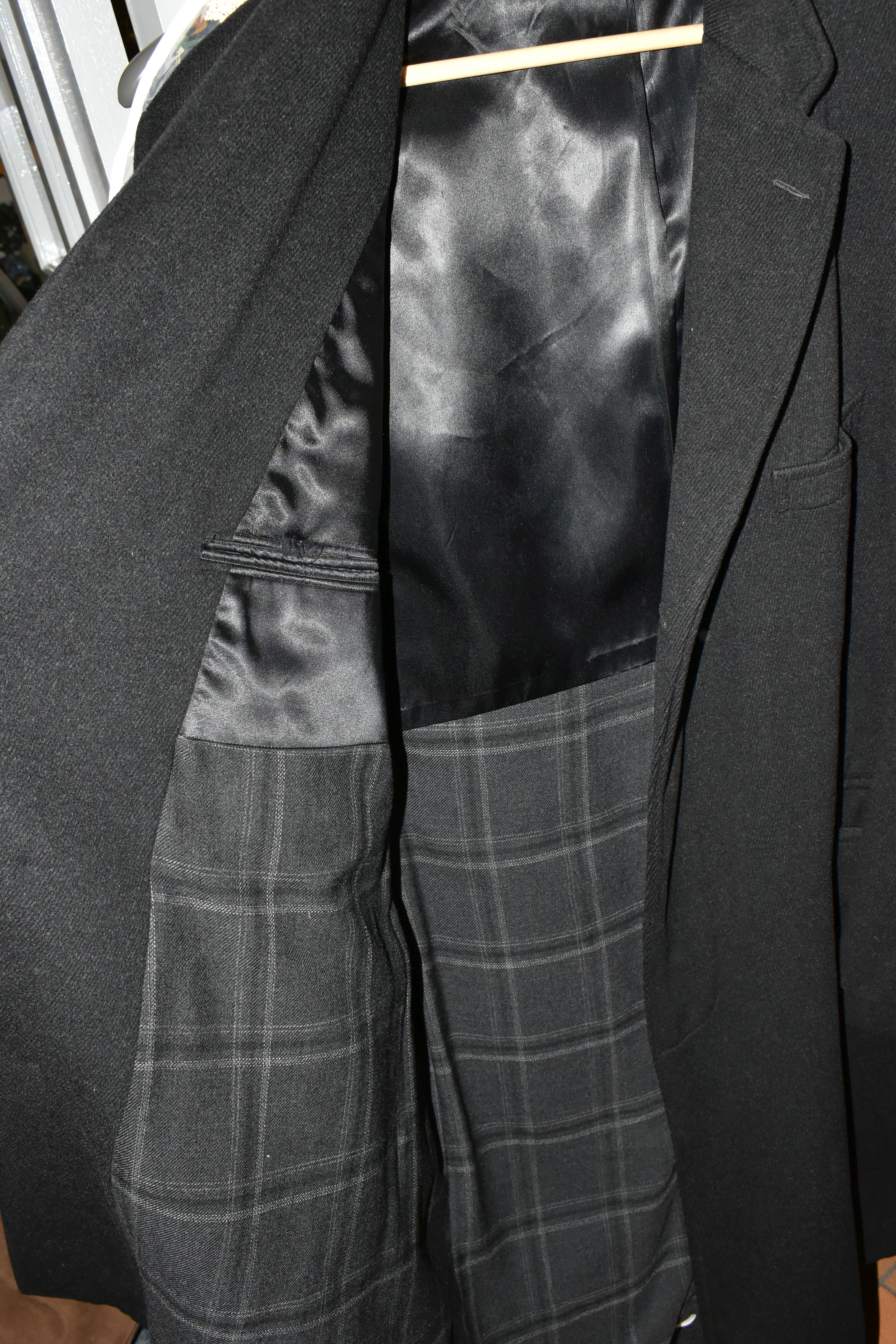 FOUR ITEMS OF CLOTHING, comprising a gentleman's Aquascutum showerproof pure new wool overcoat - Image 2 of 8