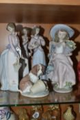SIX LLADRO COLLECTORS SOCIETY FIGURES, limited editions, comprising Pocket Full Of Wishes no 7650,