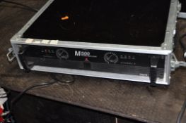 AN INTER M M500 POWER AMP with a Thon 2 unit flight case and power lead 250w per channel (PAT pass