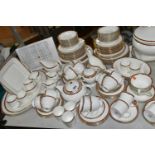 A COMPREHENSIVE WEDGWOOD COLORADO PATTERN DINNER SERVICE, comprising two oval meat platters, two