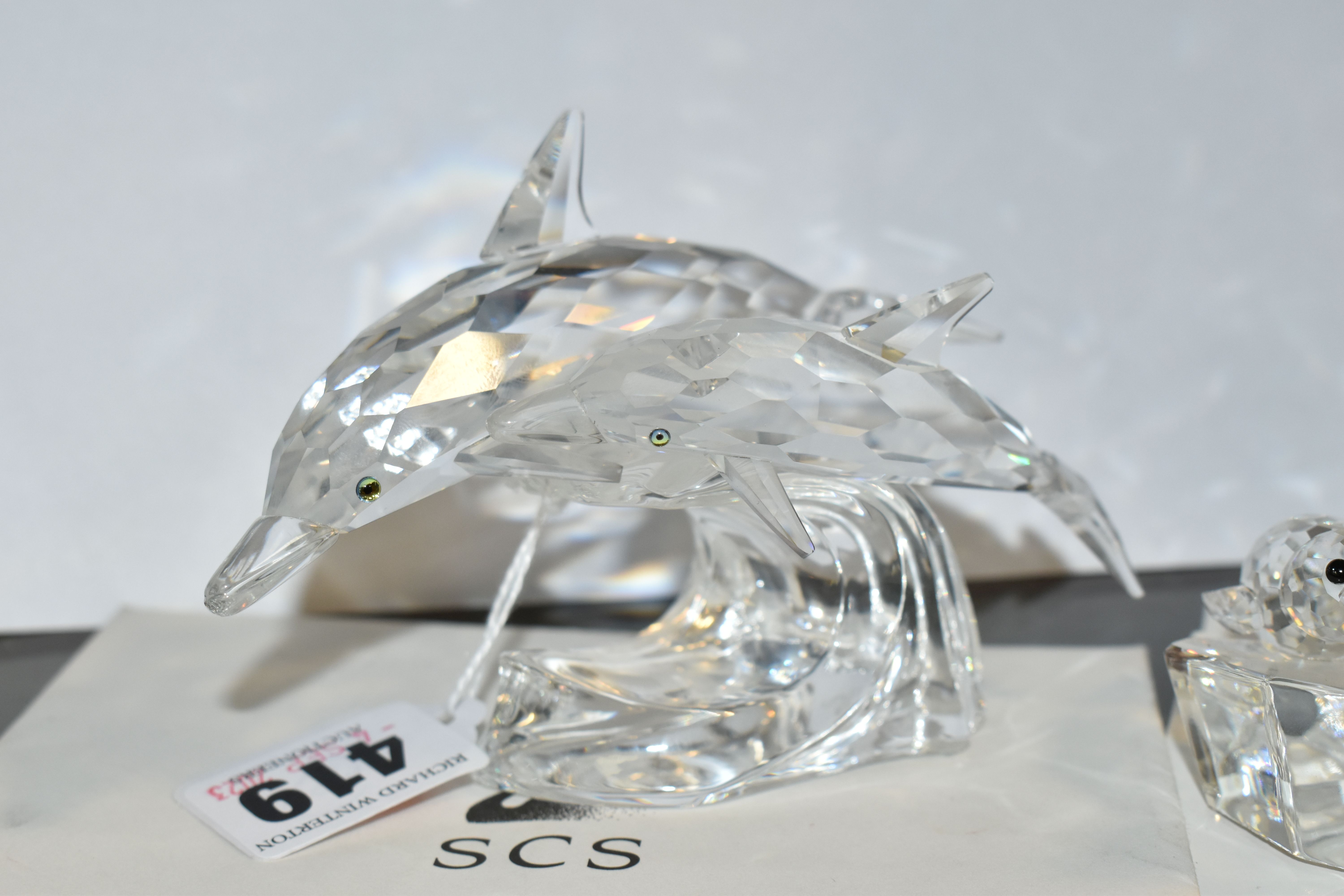 THE SWAROVSKI CRYSTAL 'MOTHER AND CHILD' TRILOGY OF FIGURES, all boxed with extra box for Seals), - Image 8 of 9
