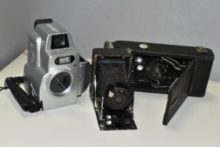 THREE VINTAGE CAMERAS, comprising a small German H. Ernemann - Detectiv Aplanat 1 No. 209 007