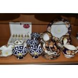 ROYAL ALBERT 'HEIRLOOM' PATTERN TEAWARE, together with four Royal Crown Derby unfinished Imari tea