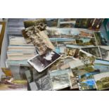 ONE BOX OF POSTCARDS containing approximately 585 Postcards dating from the early-mid 20th
