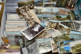 ONE BOX OF POSTCARDS containing approximately 585 Postcards dating from the early-mid 20th