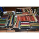 THREE BOXES OF ANTIQUARIAN BOOKS, over ninety books, subjects include mostly classic novels (3