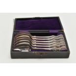 A SET OF SIX SCOTTISH SILVER TEA SPOONS, kings pattern, hallmarked 'William Coghill' Glasgow 1873,