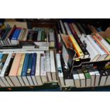 FIVE BOXES OF BOOKS - MOSTLY HARDBACK, the majority of books are biographies and autobiographies -