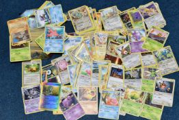 A QUANTITY OF OVER TWO HUNDRED POKEMON CARDS, cards are almost all from the EX series sets to the