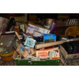FIVE BOXES AND LOOSE ASSORTED SUNDRY ITEMS, to include photographic accessories including