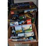 TWO BOXES OF LEGO, to include boxes for sets 8859, 8844 (x2), Star Wars Droid Fighter 7111, and