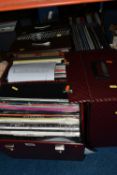 SIX CASES OF L.P RECORDS, over one hundred and eighty records, artists include David Essex, 10cc,