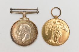 A WWI MEDAL AND VICTORY MEDAL, the WWI medal assigned to '2/LIEUT. W. KIRKPATRICK R.F.C' missing