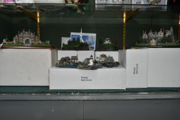 SIX BOXED DANBURY MINT MODELS, comprising limited edition Georgian Manor House with certificate