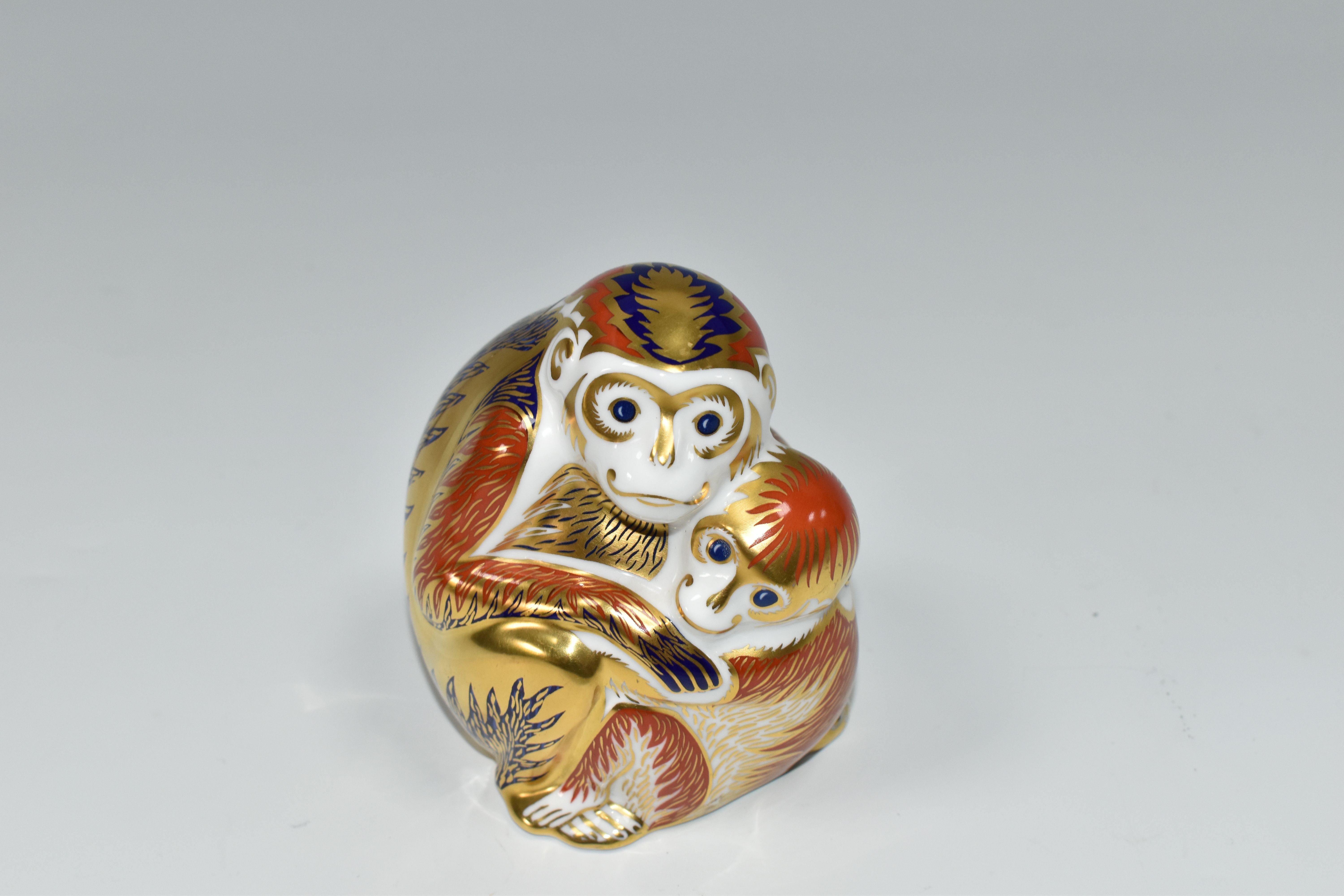 FIVE ROYAL CROWN DERBY PAPERWEIGHTS, comprising a King Charles Spaniel height 10cm, gold stopper ( - Image 2 of 7