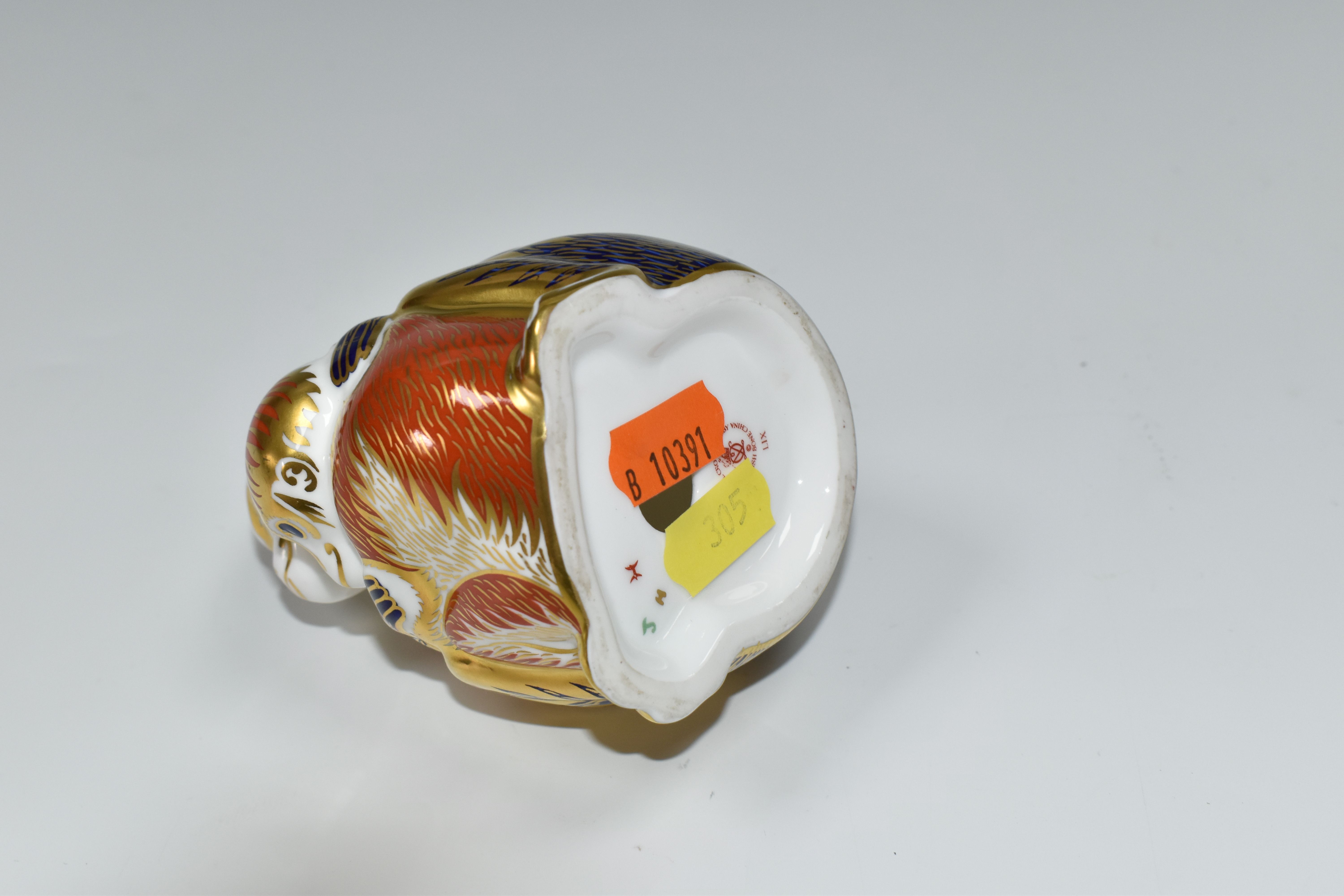FIVE ROYAL CROWN DERBY PAPERWEIGHTS, comprising a King Charles Spaniel height 10cm, gold stopper ( - Image 3 of 7