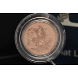 ROYAL MINT QUEEN ELIZABETH II CELEBRATION PROOF SOVEREIGN STUCK ON June 2nd 2018, for the 65th