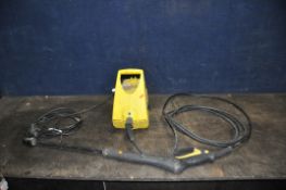 A KARCHER 210 PRESSURE WASHER with lance (PAT pass and working)