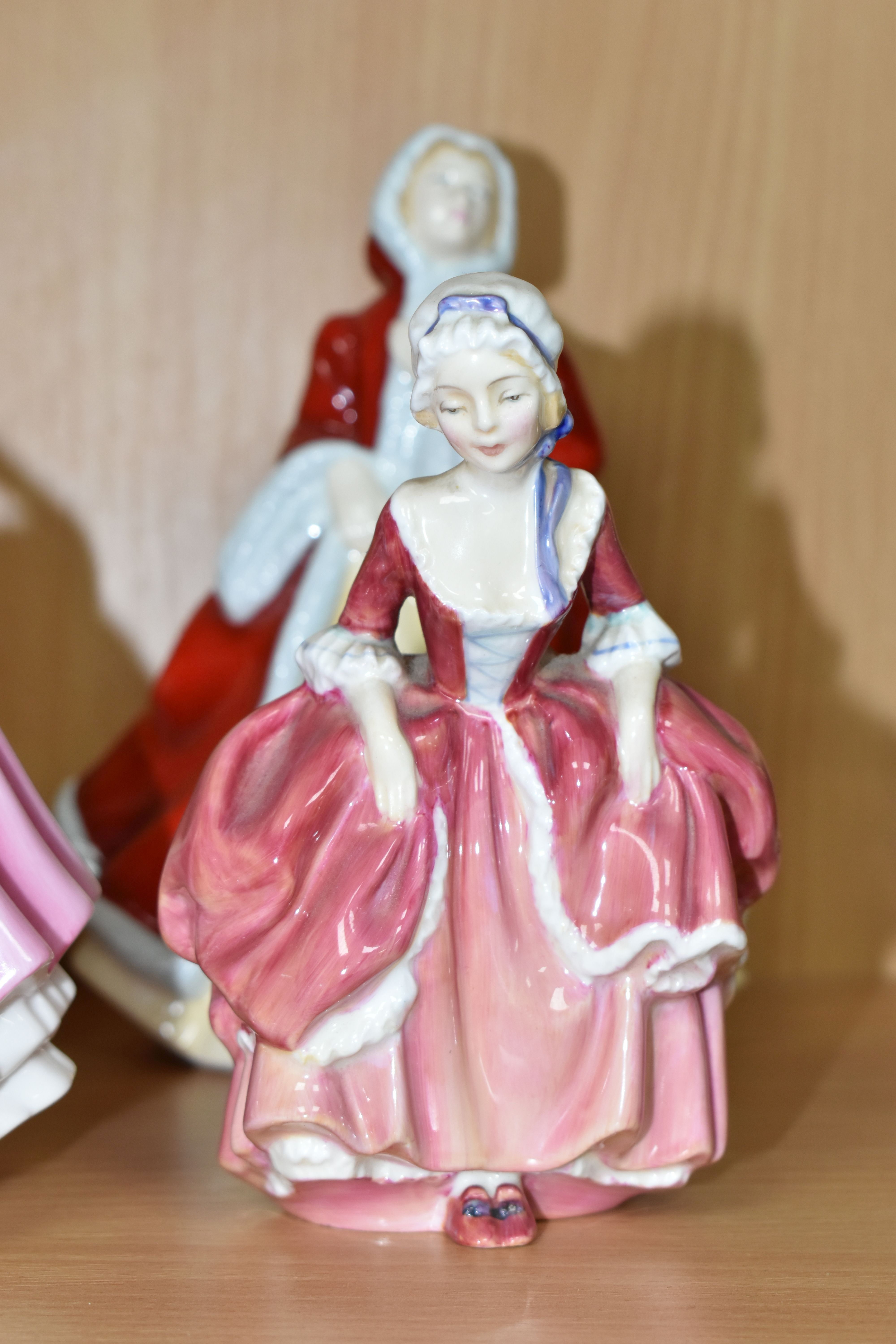 SIX ROYAL DOULTON FIGURINES, comprising Pretty Ladies: Amelia HN5440, Madeline HN5513, Christmas Day - Image 2 of 7