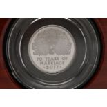 THE PLATINUM WEDDING ANNIVERSARY 2017, Quarter Ounce Platinum Proof Coin 999.5 Platinum, 7.486