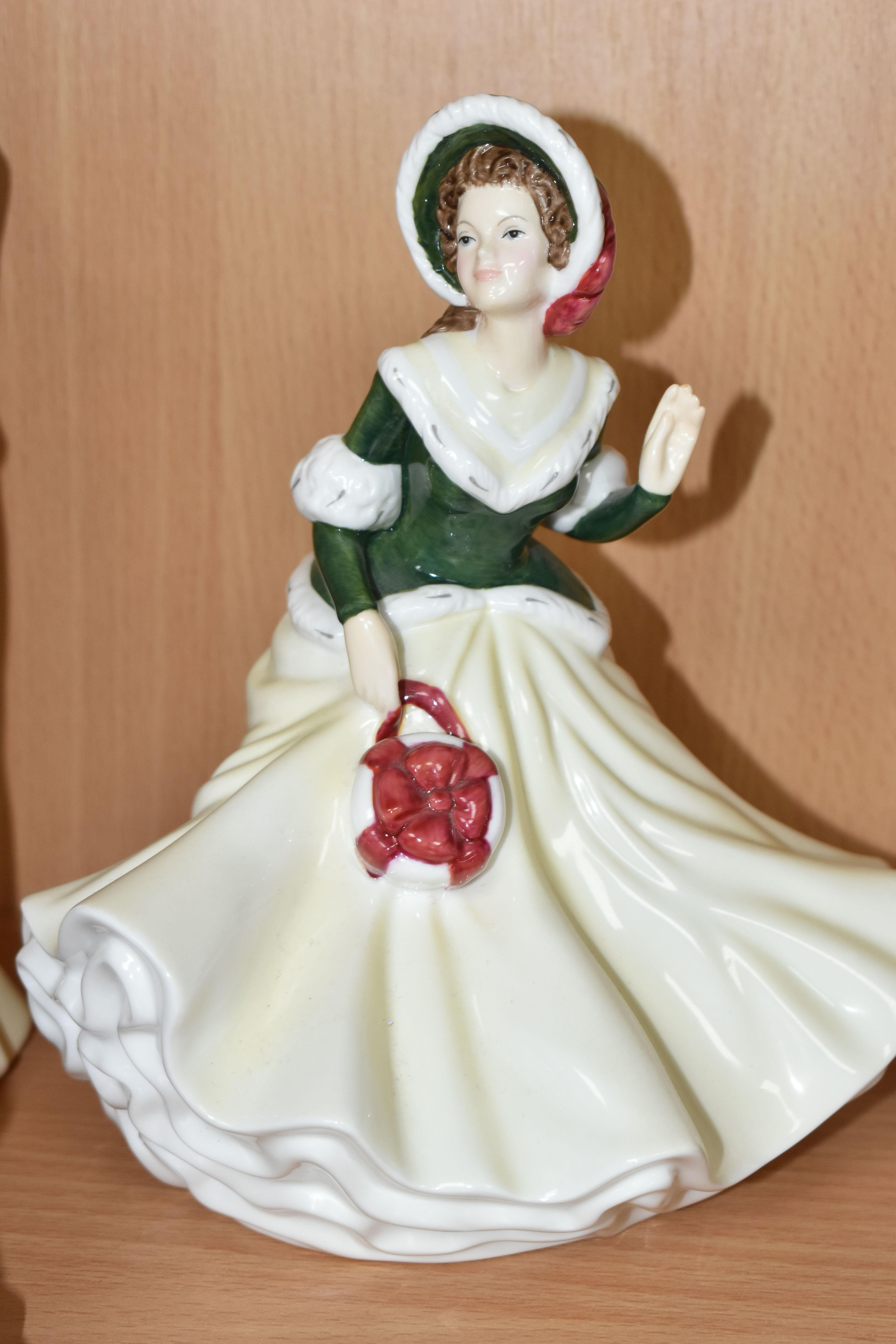 SIX ROYAL DOULTON FIGURINES, comprising Pretty Ladies: Amelia HN5440, Madeline HN5513, Christmas Day - Image 6 of 7