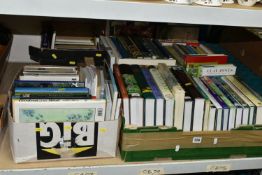 FOUR BOXES OF BOOKS, over eighty mostly hardback books, to include subjects gardening, garden