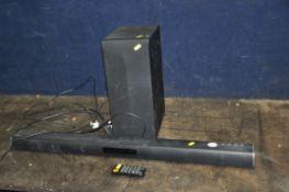 A LG LAS445S WIRELESS SOUNDBAR AND SUB with remote (both PAT pass and working)