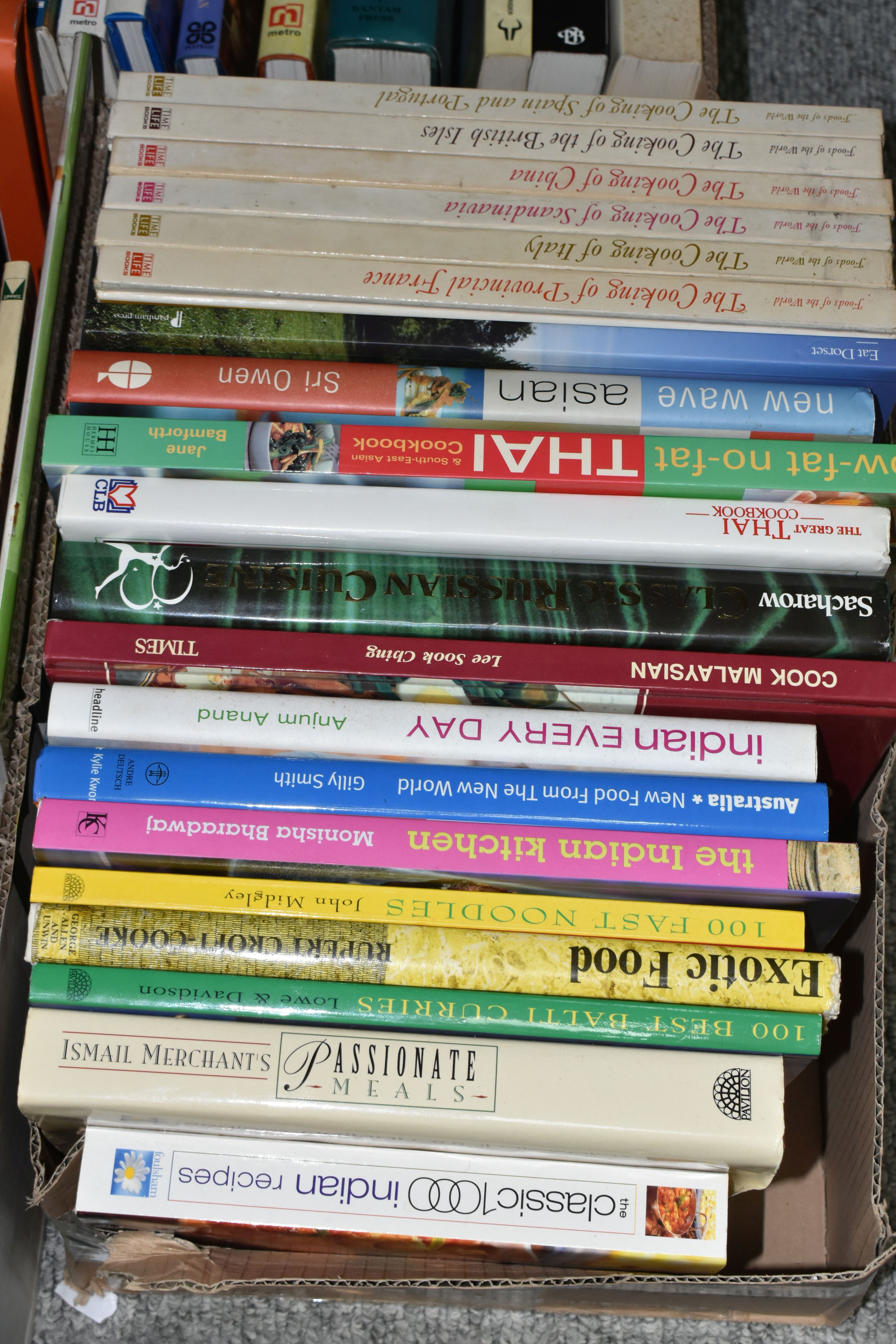 SIX BOXES OF COOKERY BOOKS, over one hundred books containing recipes from around the world, - Image 3 of 7