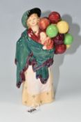 A ROYAL DOULTON FIGURINE - 'THE BALLOON SELLER', model no HN583, issued 1923-1949, green printed