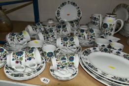AQUANTITY OF MIDWINTER 'COUNTRY GARDEN' PATTERN DINNERWARE, designed by Jessie Tait, shapes designed