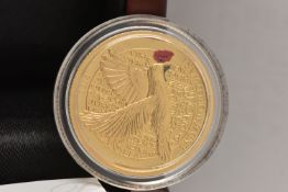 THE PERTH MINT, Australia End of WWI 100th Anniversary Quarter Ounce Gold Proof coin 2018, 99.99