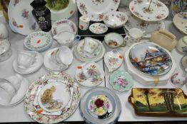 A GROUP OF SHELLEY, MINTON AND ROYAL DOULTON TEA AND GIFT WARES, forty five pieces to include a