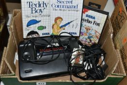 SEGA MASTER SYSTEM, includes Psycho Fox, Secret Command and Teddy Boy, all games are complete with
