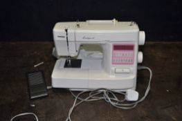 A BROTHER BOUTIQUE 15 SEWING MACHINE with foot pedal and cover (PAT pass and working)