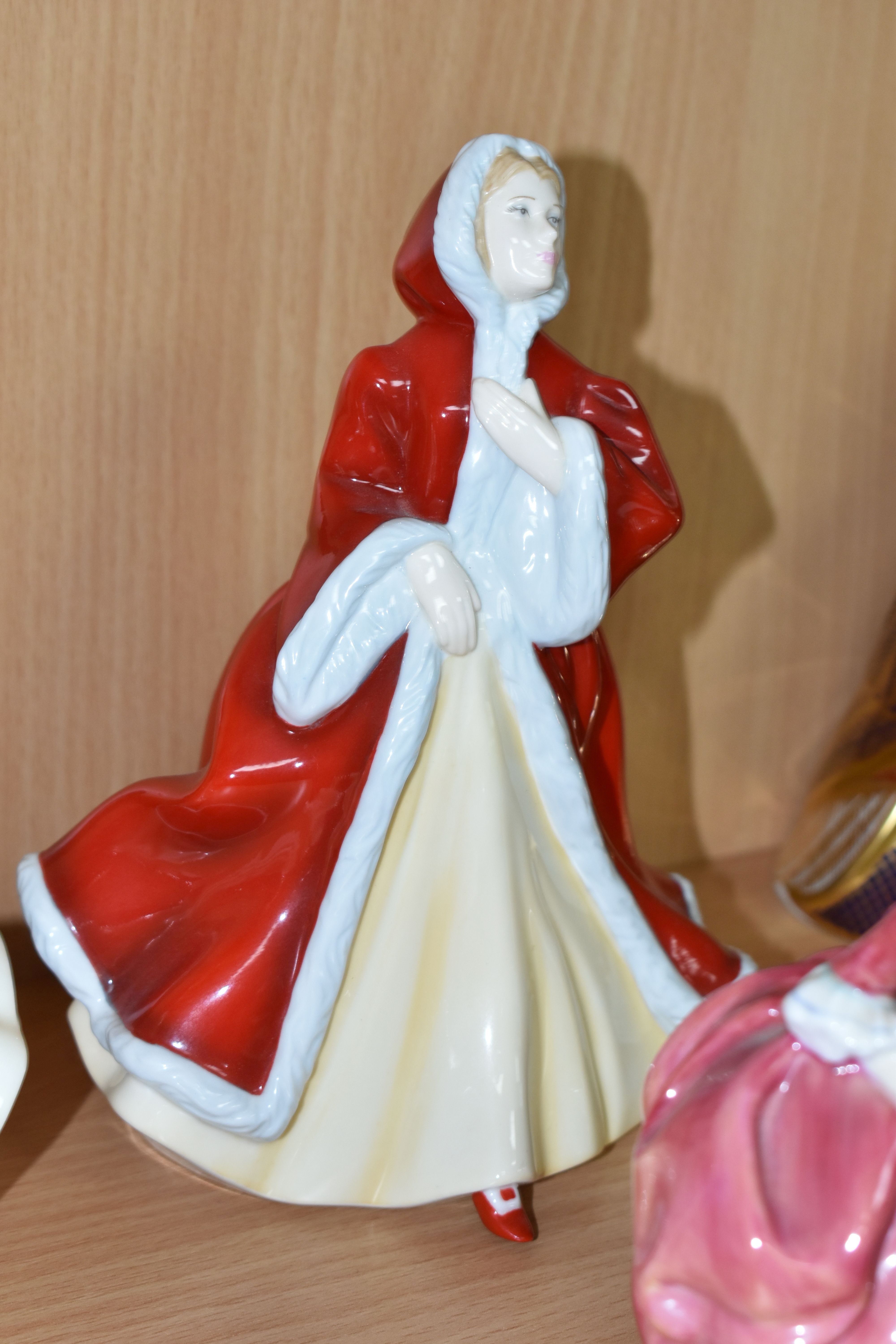 SIX ROYAL DOULTON FIGURINES, comprising Pretty Ladies: Amelia HN5440, Madeline HN5513, Christmas Day - Image 5 of 7