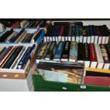 FIVE BOXES OF BOOKS AND AUCTION CATALOGUES, approximately one hundred and fifty titles on the