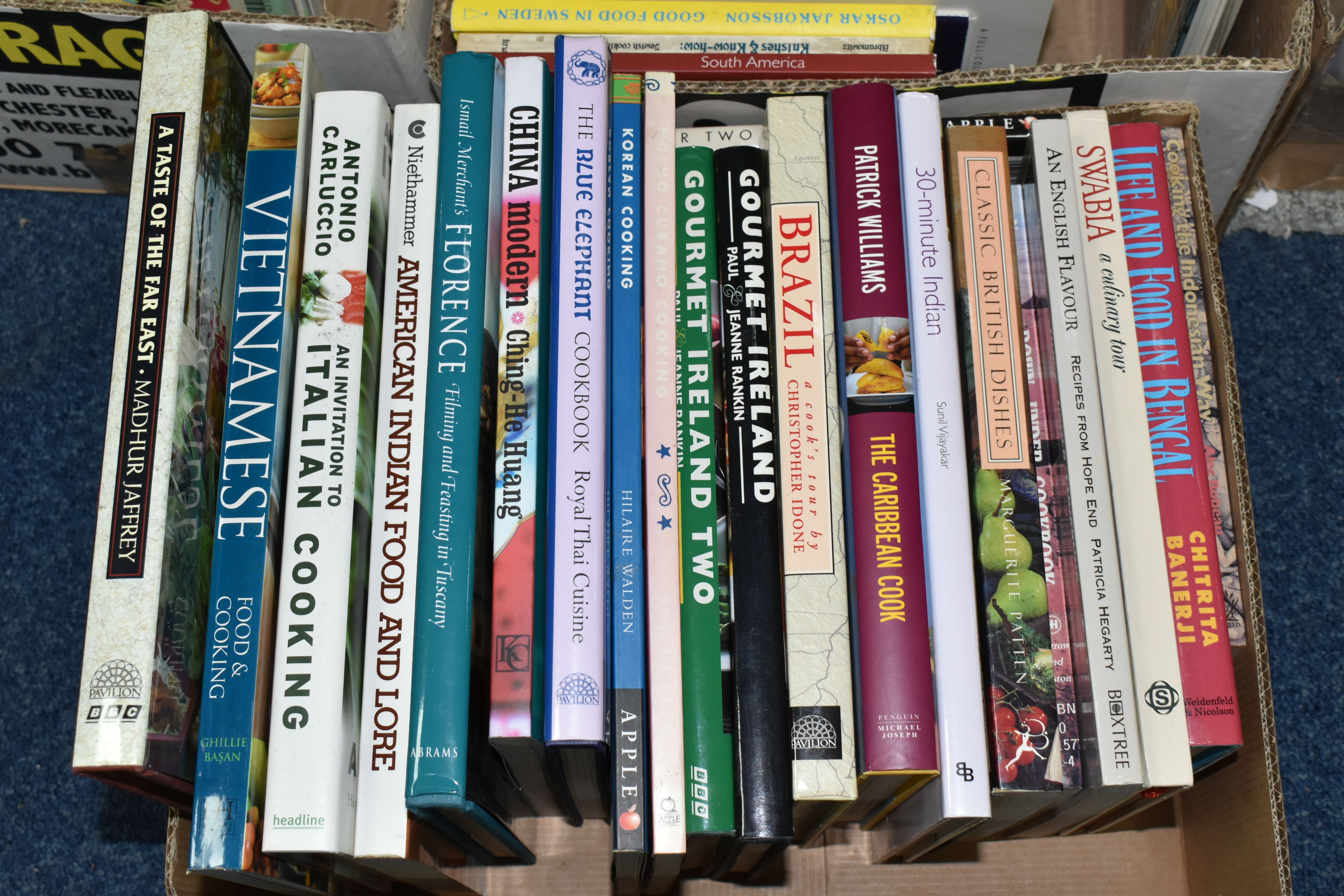 SIX BOXES OF COOKERY BOOKS, over one hundred books containing recipes from around the world, - Image 2 of 7