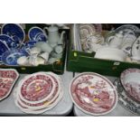 TWO BOXES AND LOOSE COPELAND SPODE TEA/COFFEE AND DINNERWARE, to include a 'Buttercup' pattern tea