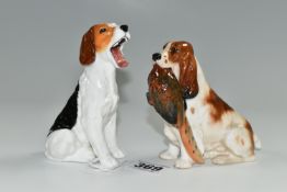 TWO ROYAL DOULTON FIGURES OF DOGS, comprising Cocker Spaniel with Pheasant HN1029, and Character Dog