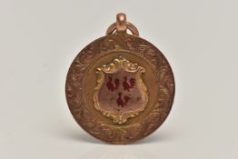 AN EARLY 20TH CENTURY MEDAL, circular sporting medal, engraved 'Ashbourne & district league