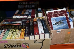 THREE BOXES OF BOOKS containing approximately thirty-seven miscellaneous historical titles in