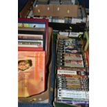 FOUR BOXES OF MUSIC AND ENTERTAINMENT ETC, music includes Readers Digest box sets and classical