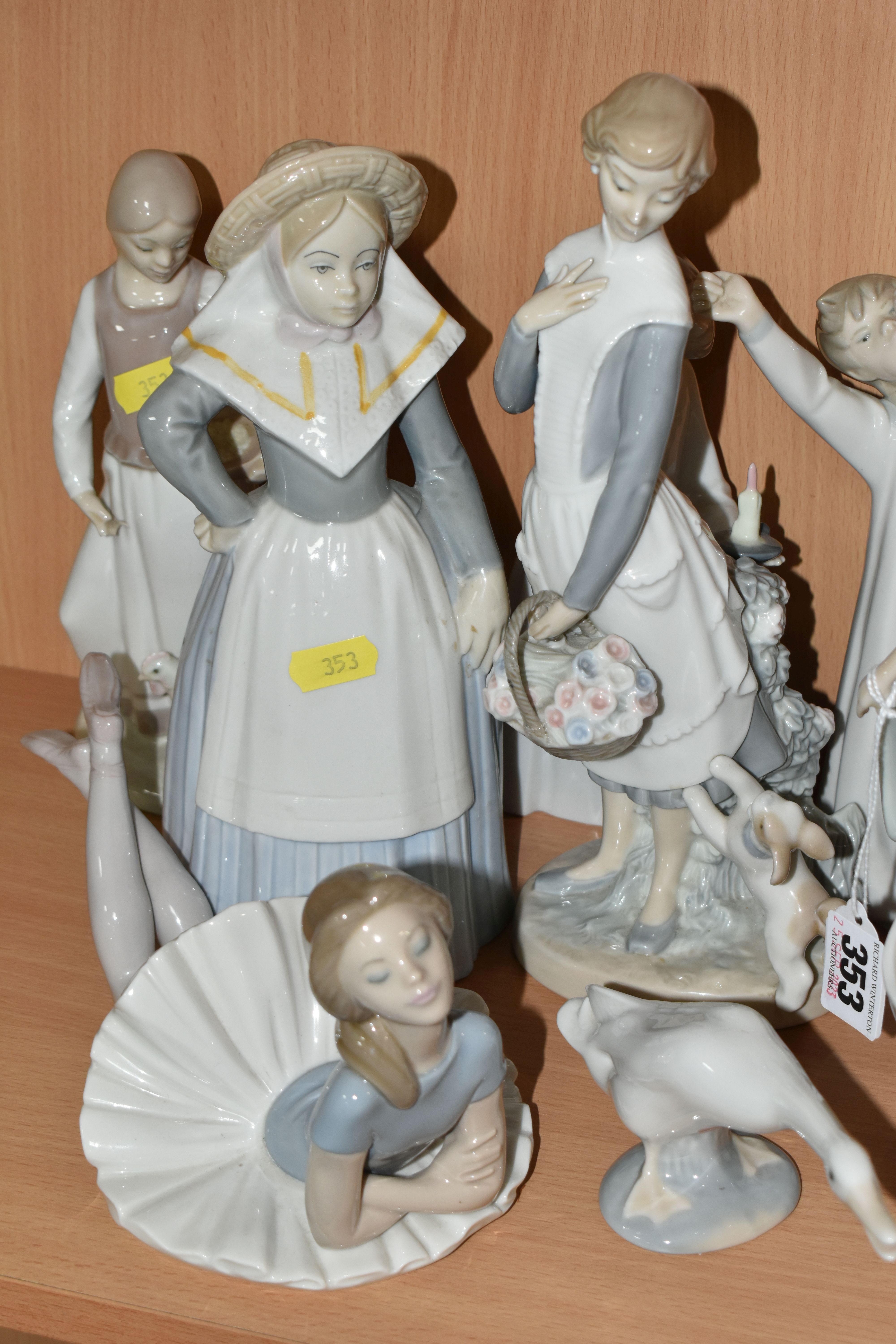 A GROUP OF TEN LLADRO, LLADRO NAO AND SIMILAR FIGURES, comprising 5787 'Sophisticate', 1359 ' - Image 3 of 5