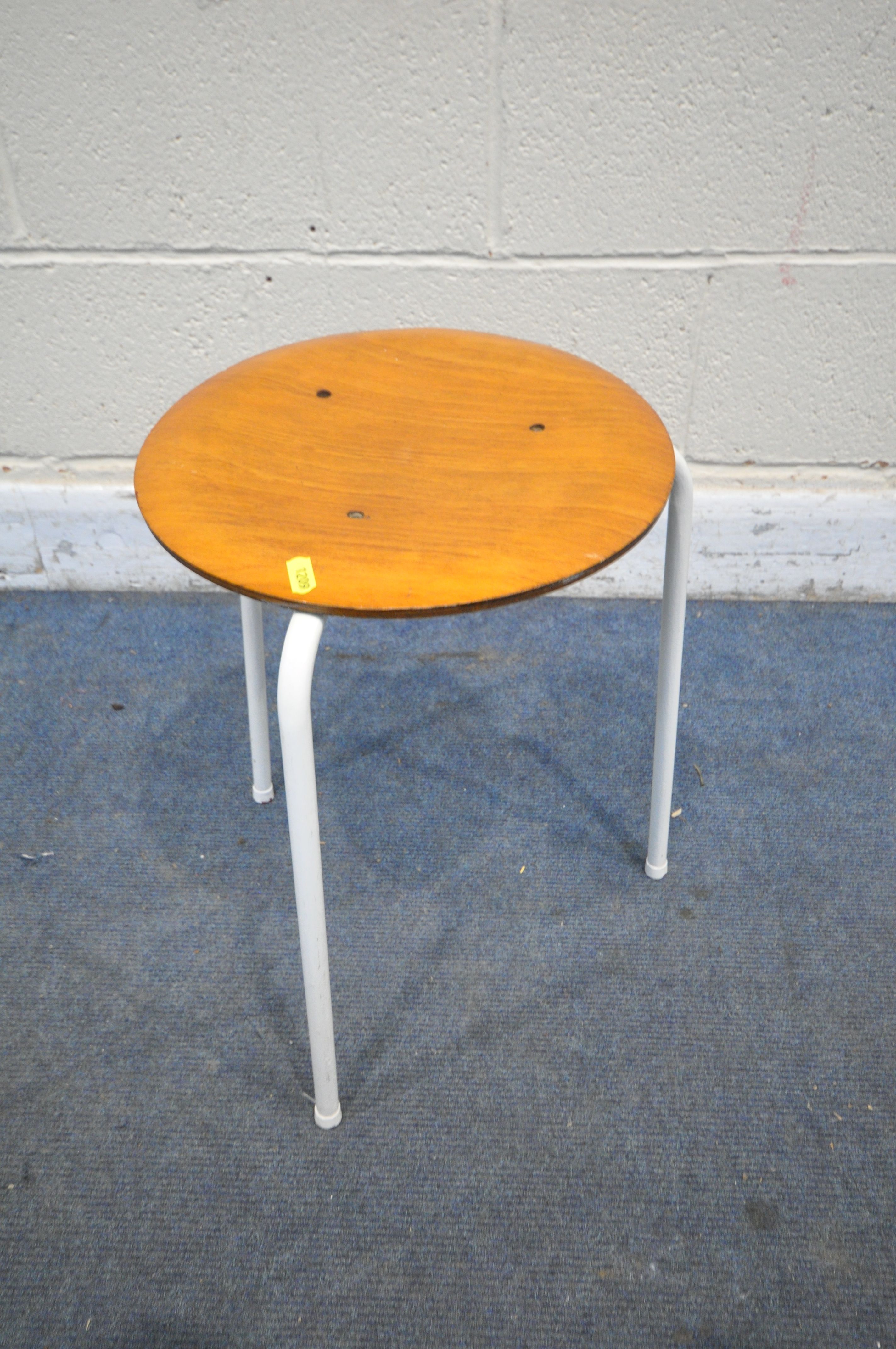 A SELECTION OF OCCASIONAL FURNITURE, to include a wire coffee table, four tubular stacking stools, a - Image 4 of 4