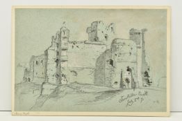 CIRCLE OF JAMES WEBB (1825-1895) 'TANTALLON CASTLE', a study of the Scottish castle, no visible