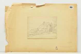 CIRCLE OF HENRY ELDRIDGE (1769-1823) AN UNSIGNED PENCIL STUDY OF A WATERMILL, approximate size